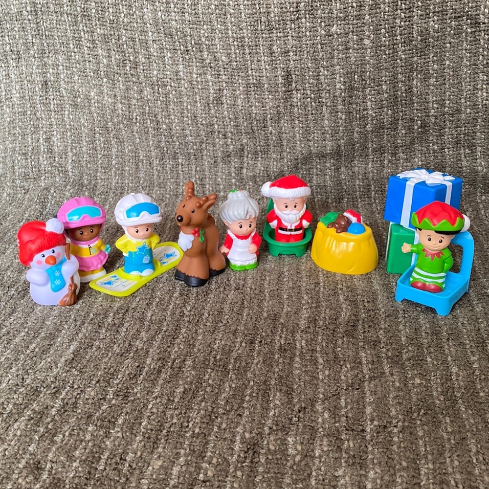 Little People figures from Christmas and winter